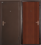 Дверь Спец BMD (мет/хдф), антик медь/ит.орех, 850*2050, правая