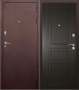 Дверь металлическая Гранд, венге, 970*2050, правая