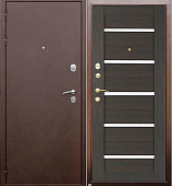 Дверь металлическая Эко1, венге, 870*2050, левая